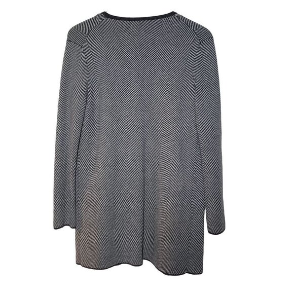 J Crew Factory Vanessa Sweater Jacket Herringbone Gray Open Cardigan Womens XS - Picture 7 of 9